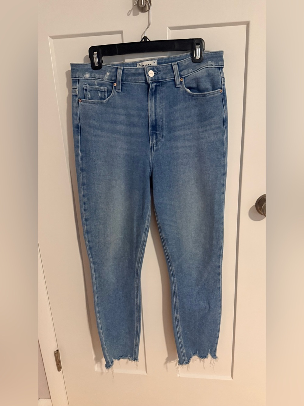 Anthropologie PAIGE Margot Crop Light Blue Jeans